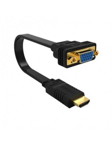 Cable adaptador ewent hdmi a vga 20cm - macho - hembra