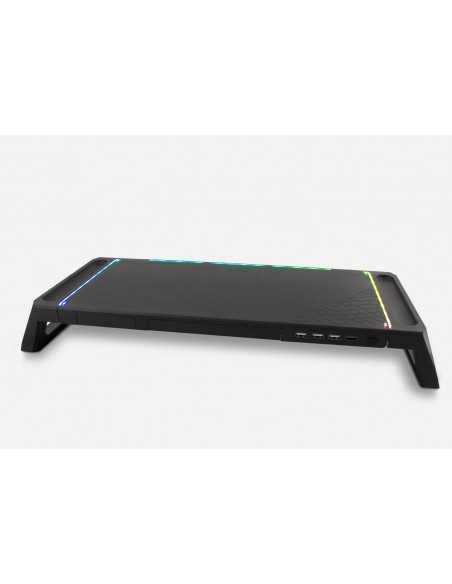 Elevador soporte de monitor deep gaming con hub usb