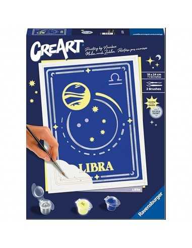 Kit para pintar con nÃºmeros ravensburger creart serie trend d zodiac: libra