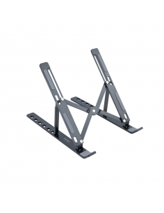 Soporte elevador tooq aluminio plegable portatiles gris