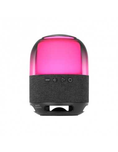 Altavoz bluetooth portable mars gaming msflow negro 15w deepbass bt microsd rgb 360 bat 6h