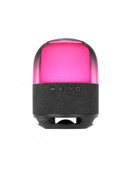 Altavoz bluetooth portable mars gaming msflow negro 15w deepbass bt microsd rgb 360 bat 6h