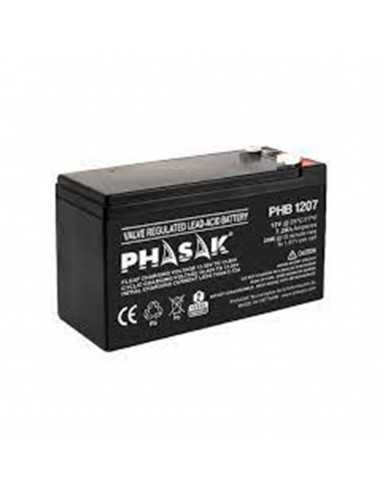 Bateria phasak phb 1207 compatible para sais 7Â´2ah 12v acido - plomo