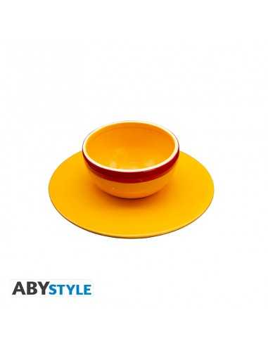 Set cuenco y platillo abystyle one piece sombrero de paja