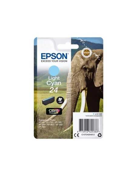 Cartucho tinta epson c13t24254012 cian claro elefante