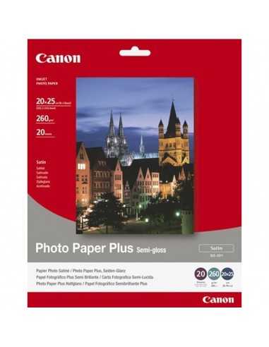 Papel canon foto sg - 201 1686b018 8x10 - 20 hojas - semisatinado