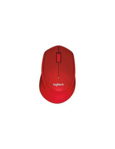 Mouse raton logitech m330 optico wireless inalambrico silent plus rojo