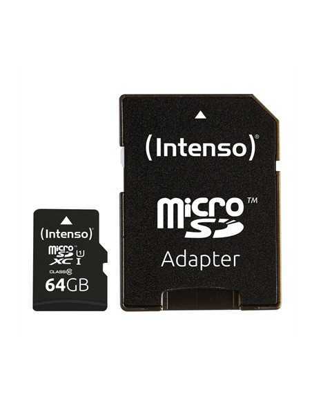 Tarjeta micro sd intenso 64gb uhs - i cl10 + adaptador sd