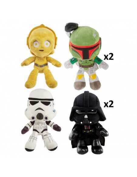Surtido peluches mattel star wars 20 cm 6 unidades