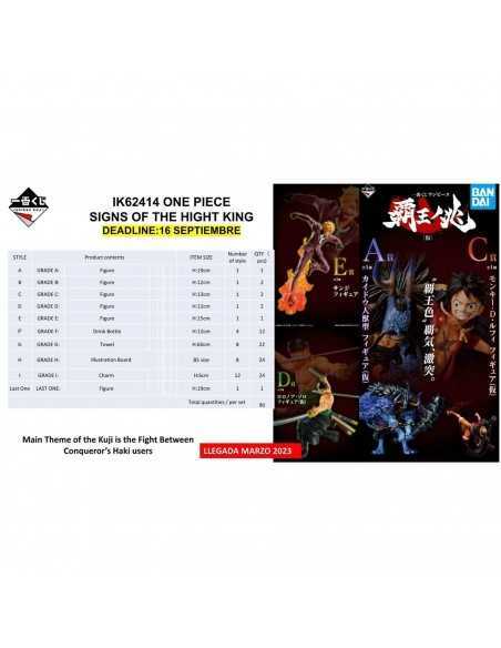 Ichiban kuji banpresto one piece signs of the hight king