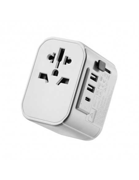 Enchufe universal viaje ewent ew1475 ue - usa - uk - aus - china 2 x usb - 1 x usb tipo c