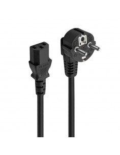 Cable de alimentacion schuko cee 7 - 7 a iec320 c13 ewent ec1900 1.8m