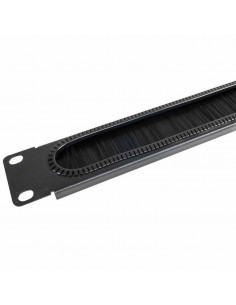Panel pasacable entrada cables con cepillo para armario rack 19 pulgadas