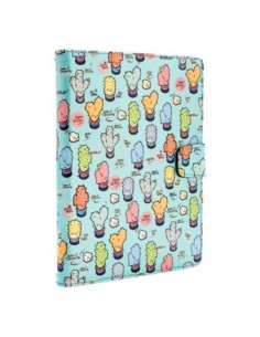 Funda universal rotatory 360Âº silver ht para tablet 9 - 10.1 pulgadas cactoos green metal