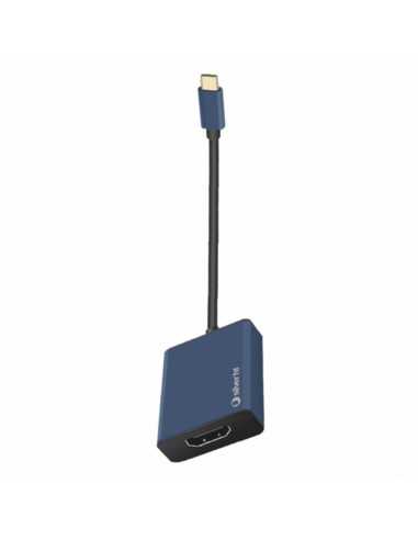 Adaptador logan silver ht usb tipo c a hdmi 4k azul marino