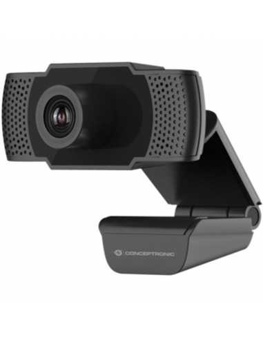 Webcam fhd conceptronic amdis01b - 1080p - usb - 30 fps - angulo vision 90Âº - foco manual - microfono integrado