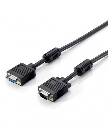 Cable alargo svga equip 3coax macho - hembra 1.8m con ferritas