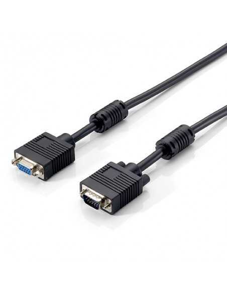 Cable alargo svga equip 3coax macho - hembra 1.8m con ferritas