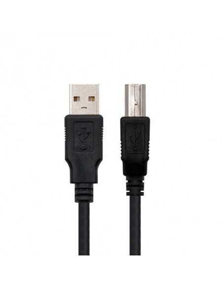 Cable usb tipo a 2.0 a usb tipo b 2.0 nanocable 3m negro macho - macho