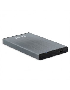 Caja externa tooq tqe - 2527g para hhd - ssd 2.5 pulgadas 9.5mm sata usb 3.0 gris