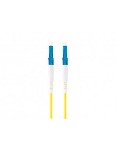 Latiguillo fibra optica lc - upc lanberg 10m mono simplex g657a1 lszh amarillo