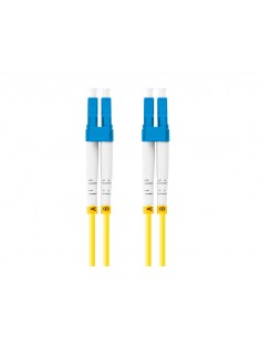 Latiguillo fibra optico lc - upc lanberg 1m mono duplex g657a1 lszh amarillo