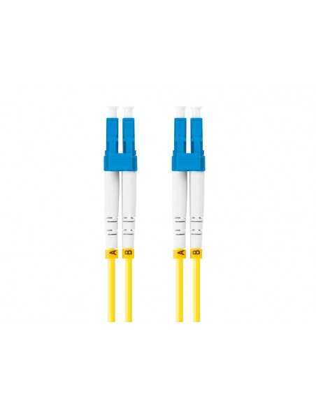 Latiguillo fibra optica lc - upc lanberg 2m mono duplex g657a1 lszh amarillo