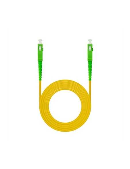 Latiguillo cable fibra optica mono nanocable sc - apc lszh amarillo 5m