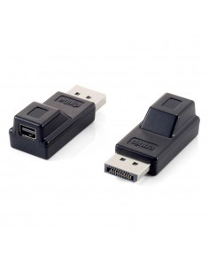 Adaptador displayport a mini dp equip macho - hembra - negro