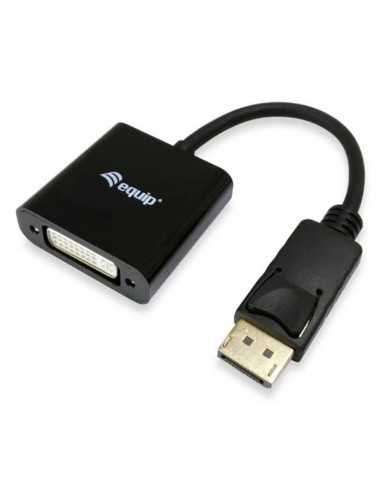Adaptador displayport a dvi equip 0.2cm - macho - hembra - negro