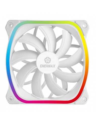 Ventilador gaming enermax squa rgb 120 mm blanco