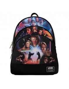 Mini mochila loungefly star wars trilogia 2
