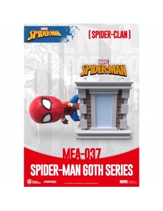 Figura beast kingdom mini egg attack marvel spider - man spider - clan serie 60 aniversario