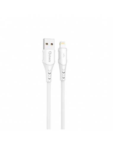 Cable qcharx lisbon usb a tipo c 3a - 1 m - pvc blanco