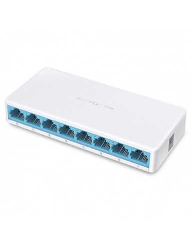 Switch mercusys ms108 8 puertos - 10 - 100mbps - rj45