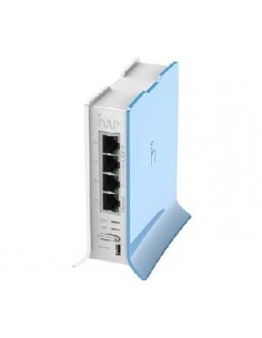 Mikrotik router board rb - 941 - 2nd - tc hap lite formato torre 650mhz cpu 32mb ram 4xlan 2.4ghz 802b - g - n 2x2 wireless