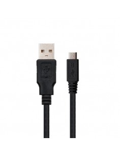 Cable usb tipo a 2.0 a micro usb tipo b nanocable 1.8m negro macho - macho