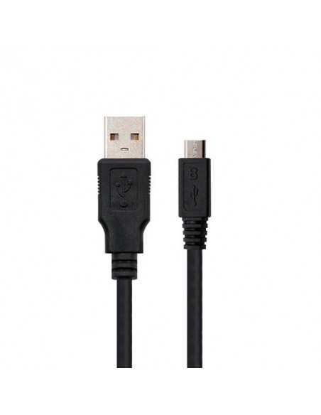 Cable usb tipo a 2.0 a micro usb tipo b nanocable 1.8m negro macho - macho