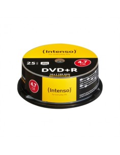 Tarrina de dvd+r virgenes intenso 4.7gb 16x 25 unidades
