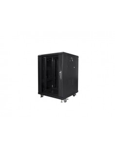 Armario rack lanberg 15u 600 x 600 auto ensamblado 19 pulgadas carga maxima 800kg negro