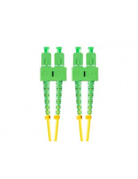 Latiguillo fibra optica sc - apc lanberg 2m mono duplex g657a1 lszh amarillo