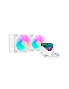 Kit de refrigeracion liquida deepcool lt240 argb 240mm blanco