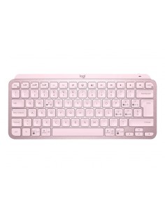 Teclado logitech mx keys mini rosa wireless inalambrico