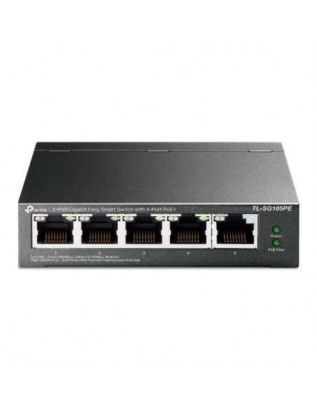 Switch 5 puertos tp - link tl - sg105pe easy smart 10 - 100 - 1000 4 puertos poe