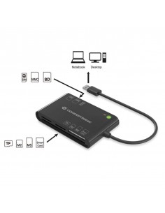 Lector de tarjetas externo conceptronic usb 2.0 - lector dnie 3.0