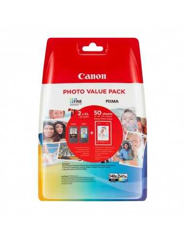Multipack canon pg - 540l - cl - 541xl + papel fotografico