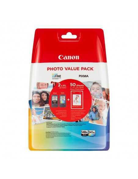 Multipack canon pg - 540l - cl - 541xl + papel fotografico