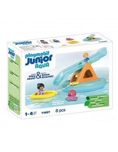 Playmobil junior aqua: isla de baÃ±o con tobogán