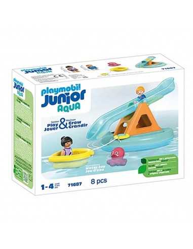 Playmobil junior aqua: isla de baÃ±o con tobogán