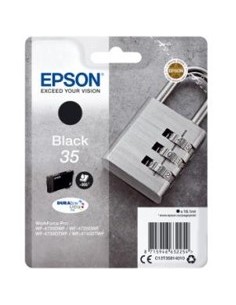 Cartucho tinta epson c13t35814010 negro durabrite ultra ink 35 - 900 paginas - candado